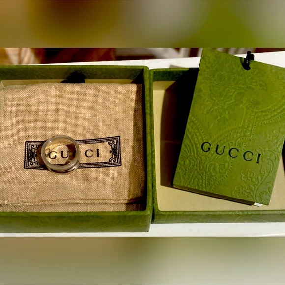 Gucci Unisex G cut ring/scarf ring - Picture 13 of 14
